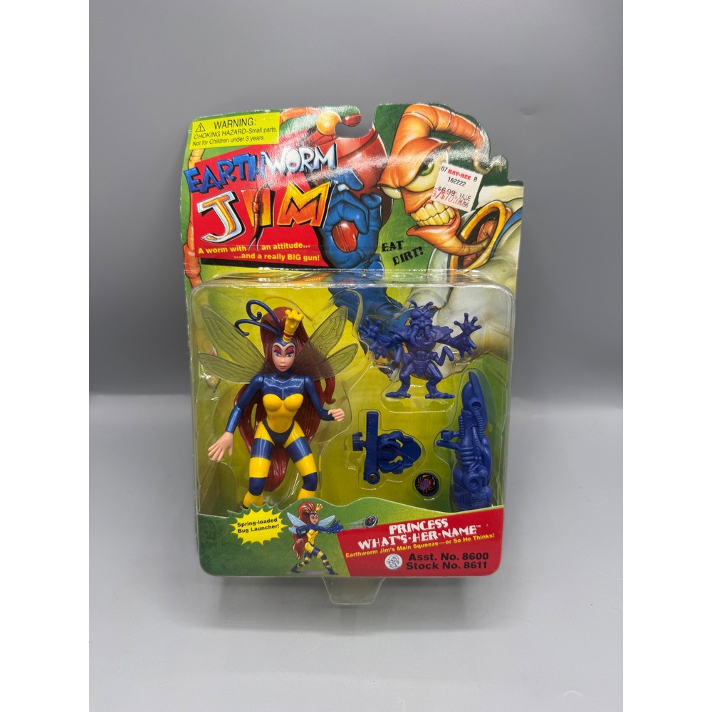 Earthworm‎ Jim Princess Whats-Her-Name Action Figure Playmates 1994 Vintage 8611